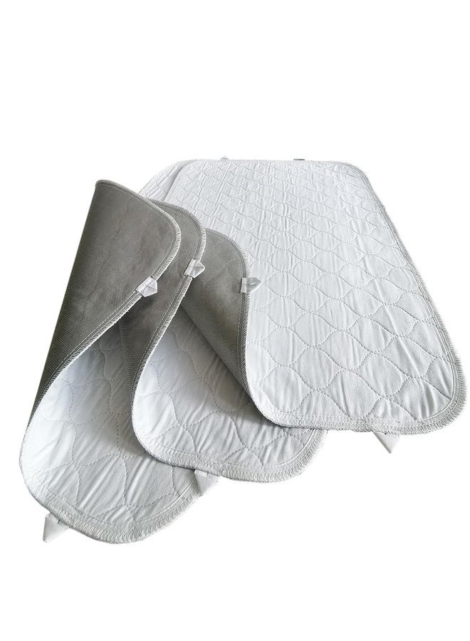 Careboree 3 Pack Cotton Top Quilted Chair Pad Washable Waterproof Extra Absorbent Reusable Children and Pet Pads Small(18" x 24") - Image 1